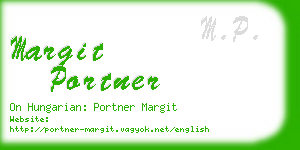 margit portner business card